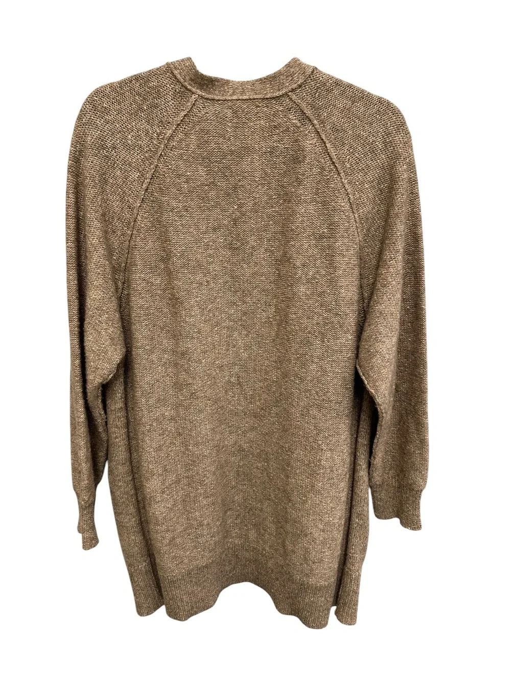 Lucky Brand longline wool blend cardigan sweater Size L warm cozy grannycore